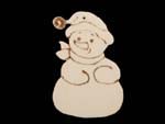décoration de Noël "bonhomme de neige au bonnet"