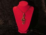 Collier clé de sol wengé